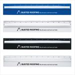 SH1640 Plastic 12 Ruler With Magnifying Glass And Custom Imprint